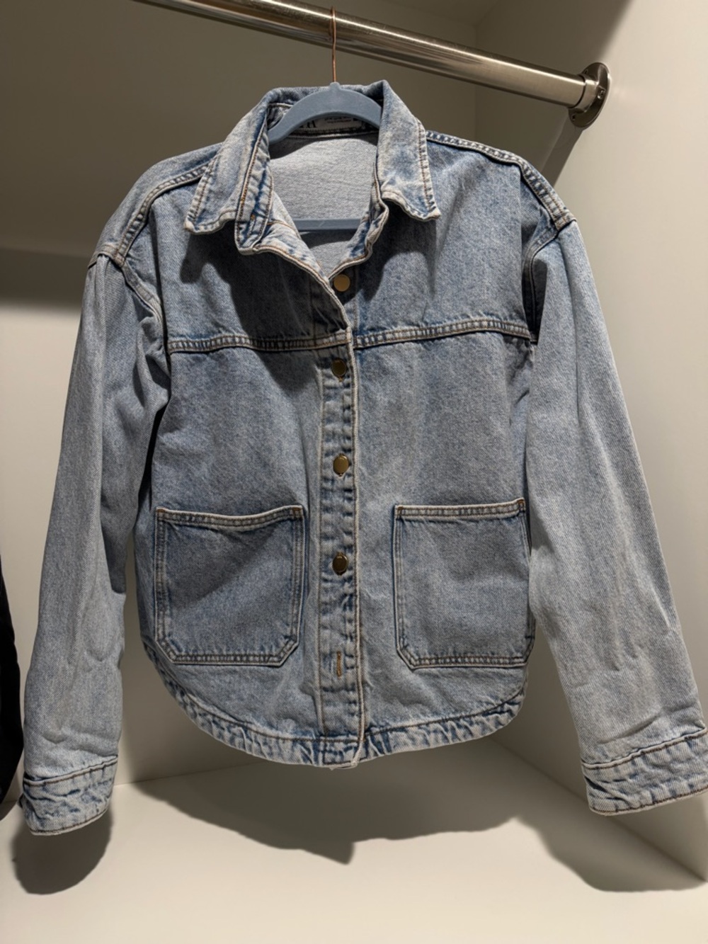 ZARA POCKETED Z1975 DENIM JACKET - Picture 2 of 5